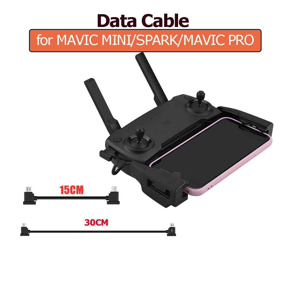 Per Dji Mavic Mini/Spark/Mavic Pro/Zoom/Air Drone Otg Cavo Dati Ios Type-C Adattatore Micro-Usb Connettore Cavo Accessorio Rc