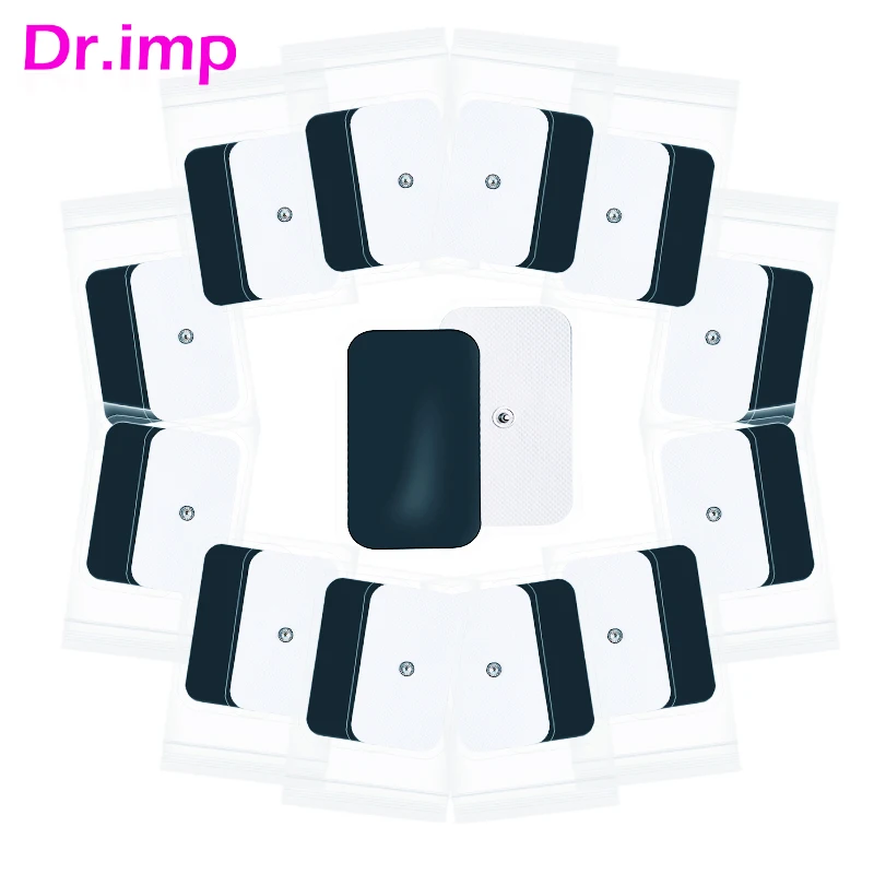 Elettrodi Ems 100/50Pcs Stimolatore Muscolare Nervoso Massaggiatore Gel Tens Elettrodi Digitali Agopuntura Fisioterapia Tens Pad