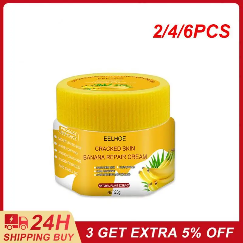 

2/4/6PCS 20g Natural Banana Oil Anti-Drying Crack Foot Cream Heel Cracked Repair Cream Removal Dead Skin Hand Foot Therapy Feet