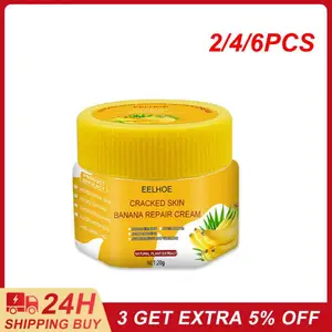 2/4/6PCS 20g Natural Banana Oil Anti-Drying Crack Foot Cream Heel Cracked Repair Cream Removal Dead Skin Hand Foot Therapy Feet