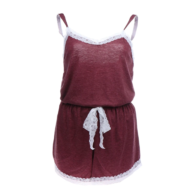 

Summer Women Pajama Set Sleeveless Vest Shorts Lace Edge Camisole Tank Top Loose Shorts Pajama For Women Nightwear