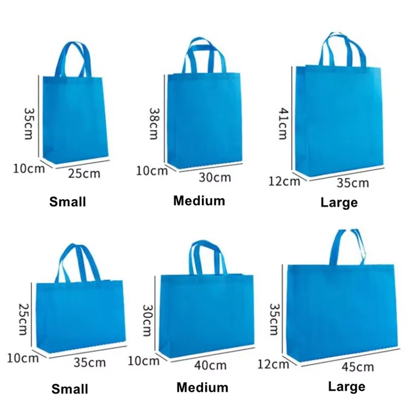 10PCS Thickened Nonwoven Tote Bags Wholesale Customized LOGO ECO-friendly Clothes Shoes Packaging Bags Gift Bags Shopping Bags 4