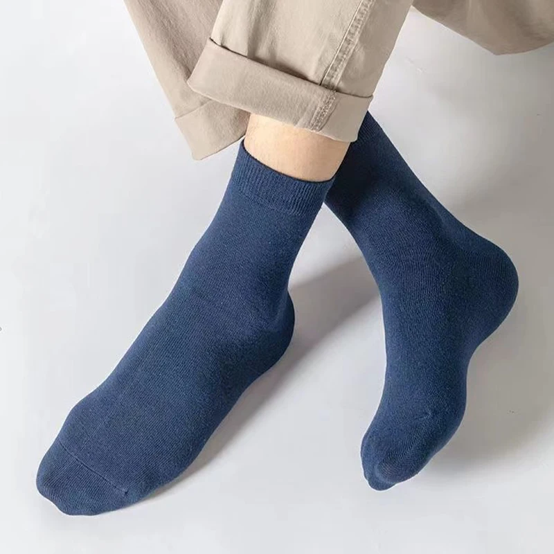 Casual Socks Middle Tube Socks Breathable Socks Business Socks 5 Pairs Mens Classic Trendy Soft Comfortable Casual Business Male Sox casual socks,middle tube socks,breathable socks,business socks