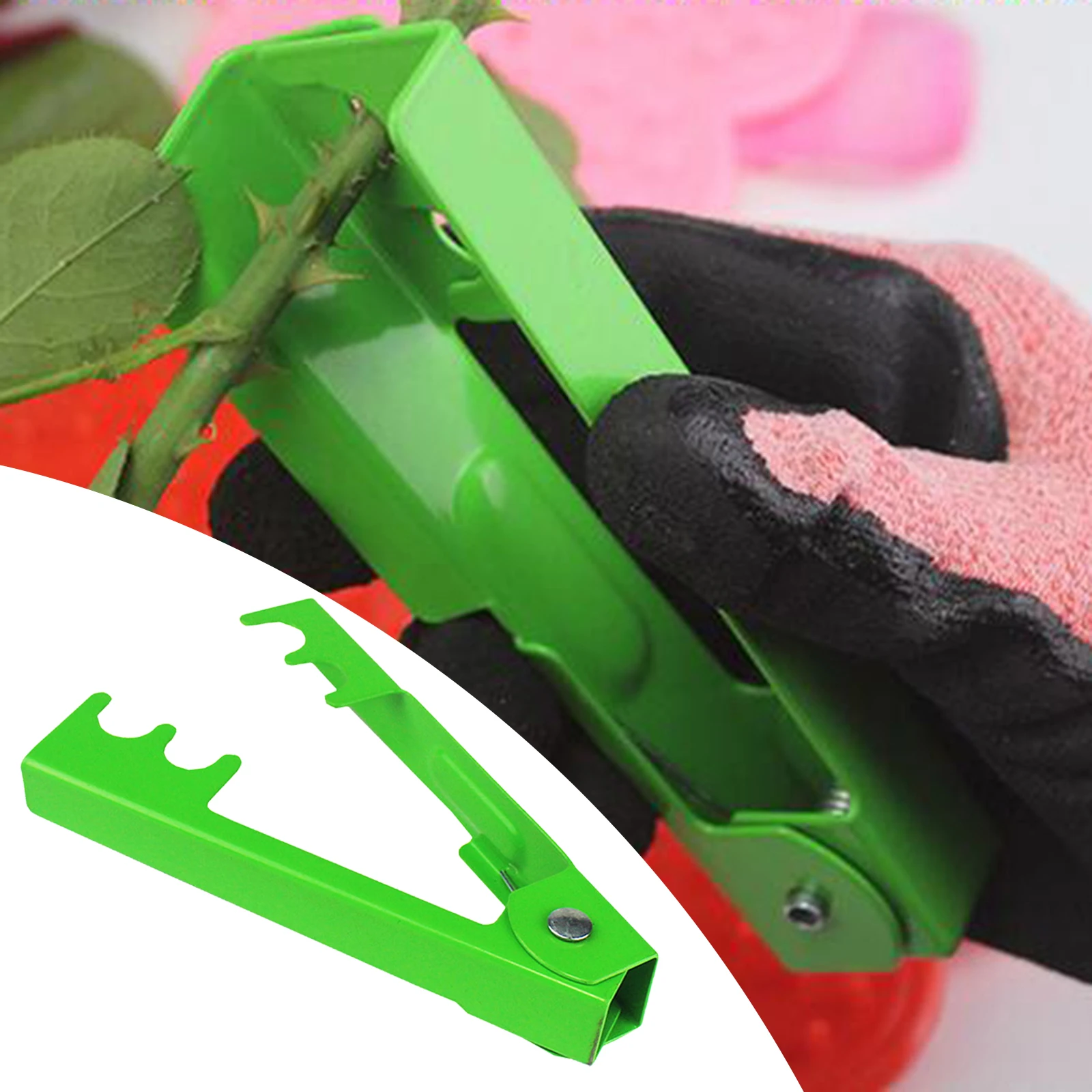 M89B Pink/Green/Red Professional Rose Leaf Thorn Stripper Stripping Tool  Thorn Remover for Roses Stainless Steel Rose Plier - AliExpress