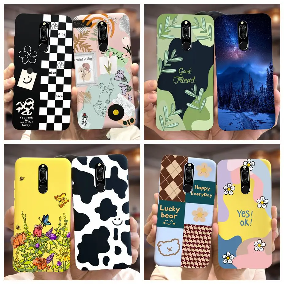 Per Huawei Mate 10 Lite Custodia Nova 2I New Fashion Art Cover Verniciata Custodia Morbida In Silicone Per Huawei Nova 2I Nova2I Cover Posteriore Coqu