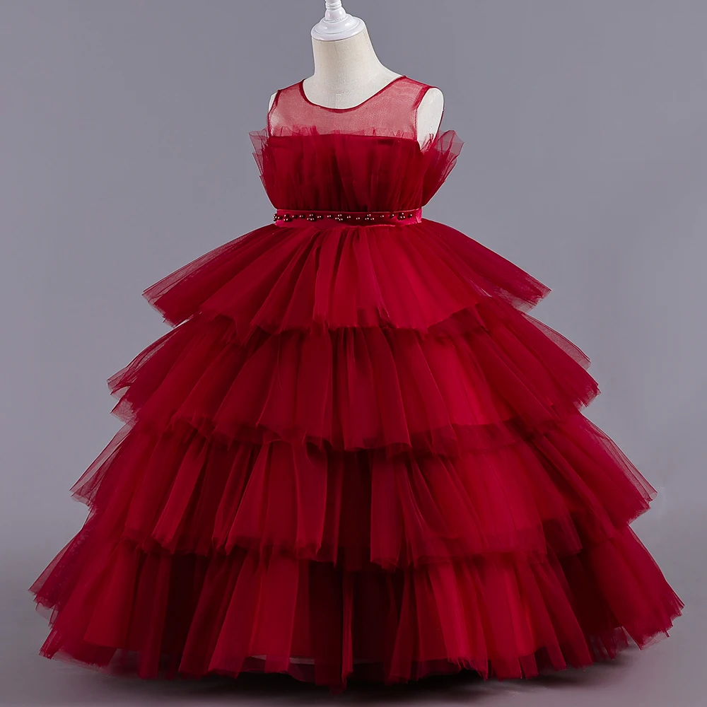 

A girl's skirt, a baby dress, an one-year-old girl's spring dress, a small lace net, a princess dress.
