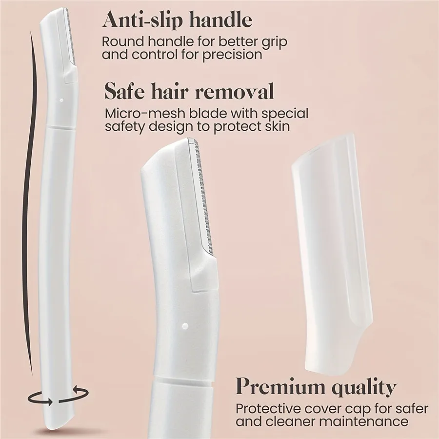 4pcs Eyebrow Razor, Face Razors For Women Facial Hair, Eyebrow Shaver, Dermaplaning Tool To Exfoliate And Refresh The Skin