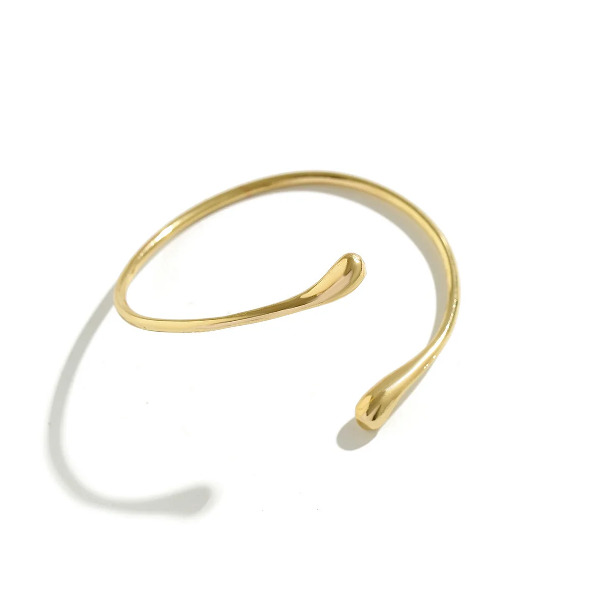 Ingemark Simple Vintage Water Drop Open Cuff Bangles for