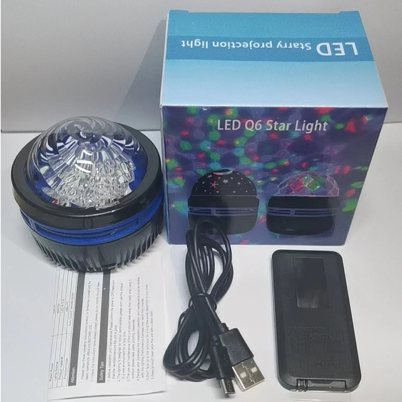 2024 new vortex star projection lamp dynamic remote control water ripple projection lamp bedroom decorative atmosphere nightligh 3