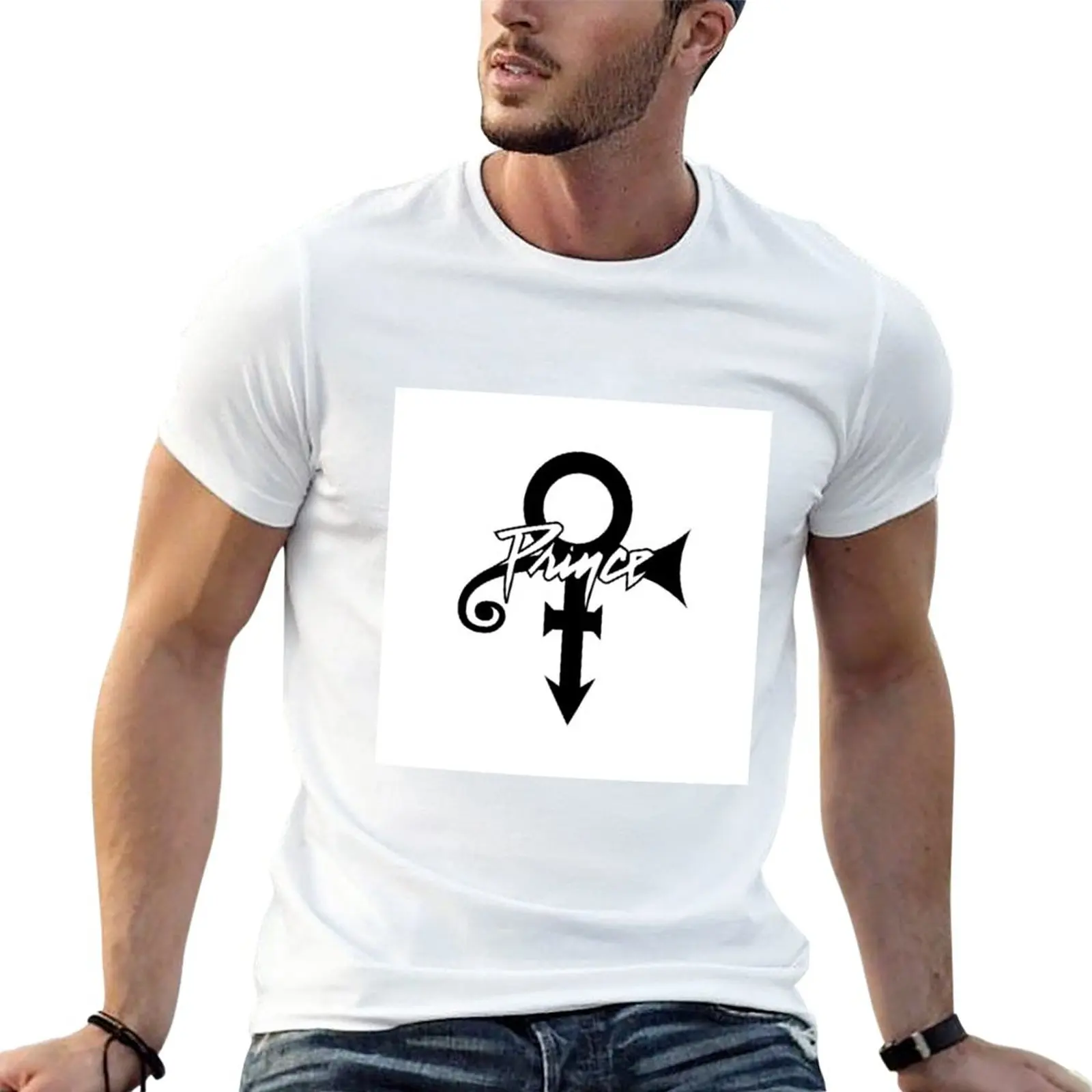 

New Prince logo T-Shirt graphics t shirt funny t shirt Short t-shirt t-shirts man t shirts for men cotton