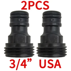 High-Performance Quick Connector Nipple for Garden Hose Systems (D-USA-2pcs)