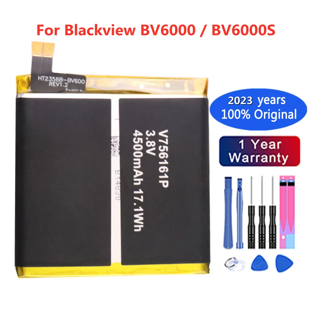 

100% Original Blackview Battery BV 6000 4500mAh For Blackview BV6000/BV6000S V756161P Phone Latest Production Batteria