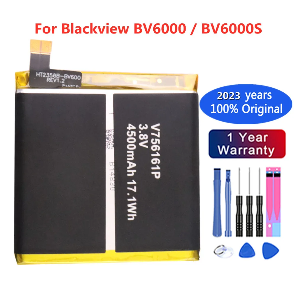 

100% Оригинальный аккумулятор Blackview BV 6000 4500 мАч для телефона Blackview BV6000/BV6000S V756161P, новейшая производственная батарея