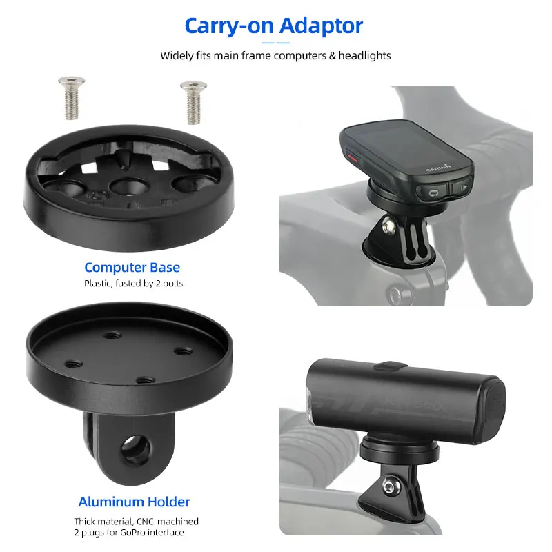 Supporto per adattatore base per computer da bicicletta