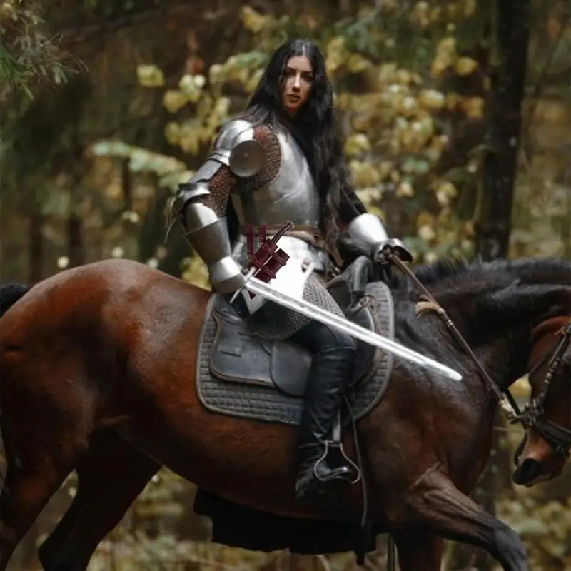 

Medieval Retro Men's Sword Set Double Sword Protective Set Adjustable Sword Frog Martial Arts Training Accessories