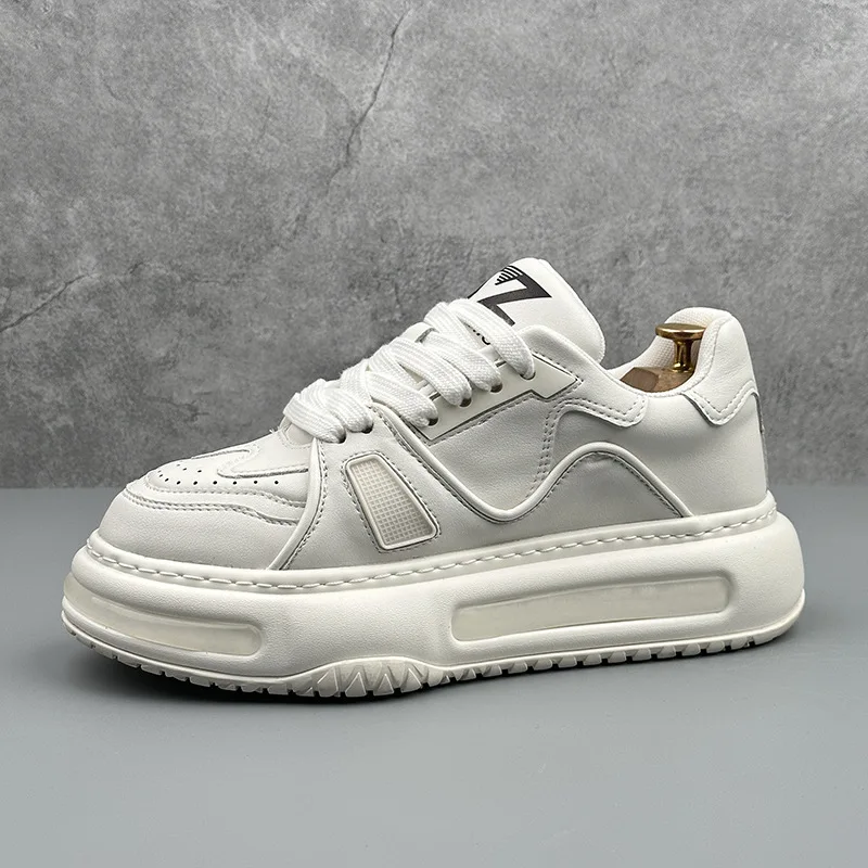 New Classic Men's Thick soled Increased Height Simple Fashion Casual Shoes Comfortable Soft soled Wear resistant Sports Shoes 6