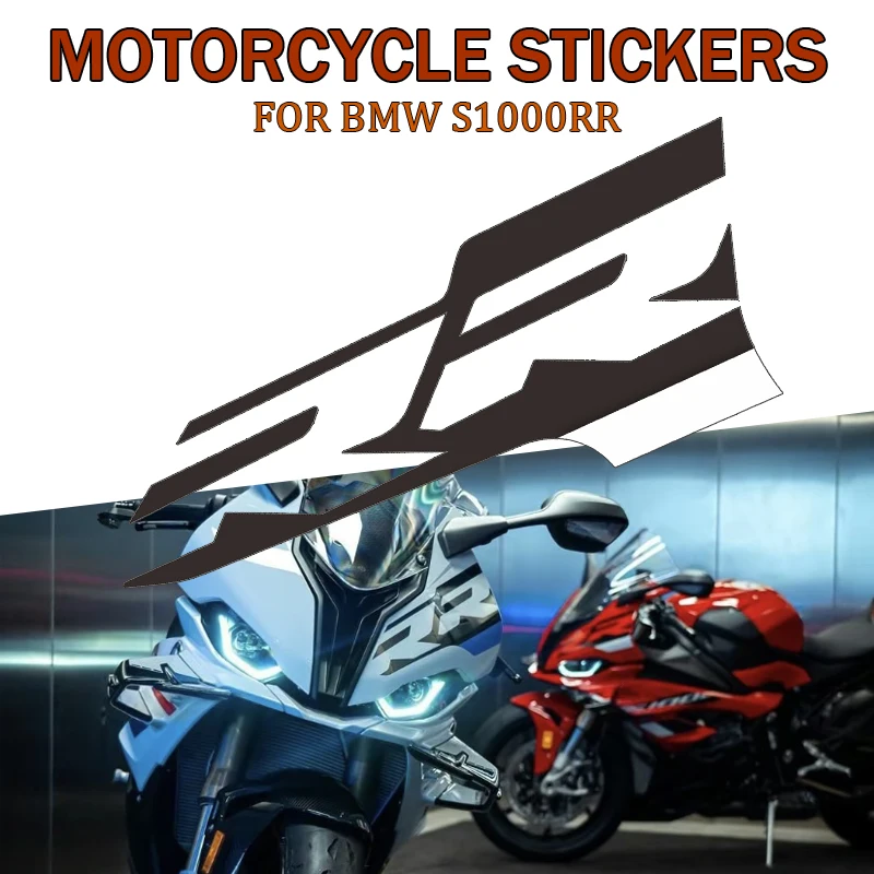 

S1000RR 2023 аксессуары для мотоциклов, наклейка для BMW S1000RR 2019 2020 2021 2022, новинка, наклейка на голову, RR, рисунок S 2023 RR