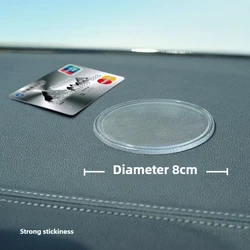 Enhanced Product Title: Premium Silicone Non - Slip Car Dashboard Mat - Universal Phone Holder and Organizer (1PCS transparent)