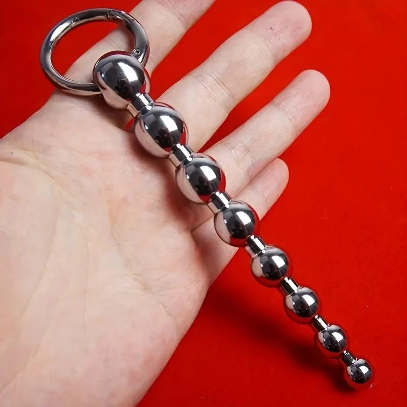 Penis Sex Toys Urethra Stainless Steel Metal Beaded Penis Plug Urethrral Sound Catheter Sounding Dilator Dilation Sex Toys for Men