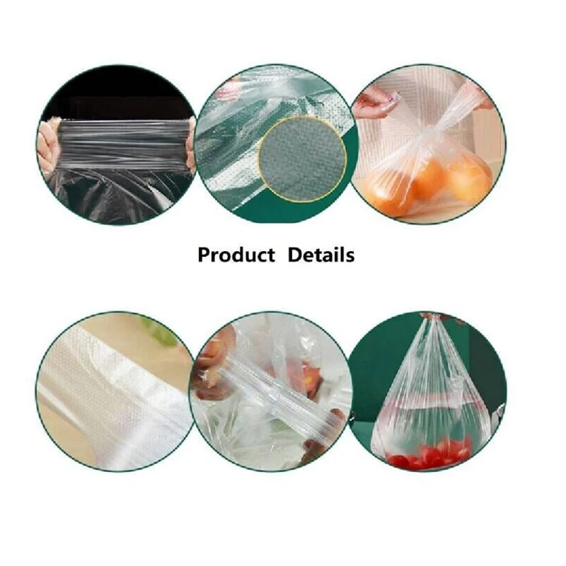 300pcs~100pcs Plastic T-Shirt Retail Shopping Design Supermarket Bags Handles Packaging, 5