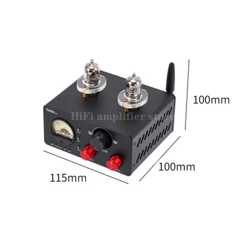 

TPA3250 op amp ，6J5 vacuum tube digital power amplifier DT5, supports input RCA, coaxial COAX, optical fiber OPT, Bluetooth BLUE