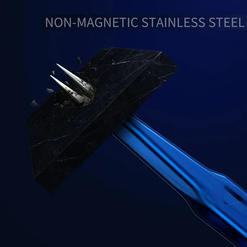 Precision Tweezers MECHANIC Aac-14 Non-magnetic High Hardness 8 Hollows Heat-dissipating Stainless Steel Phone PCB IC Chip Repair phone repair tweezers