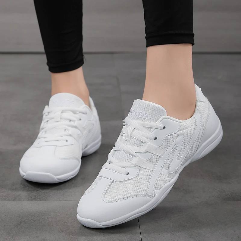 BAXINIER Girls Black Cheerleading Shoes Breathable Youth Cheer Competition Sneakers Athletic Training Dance Tennis Walking Shoes - Black 5 Big Kid In Arabia | Whizz Cheerleading - View #7