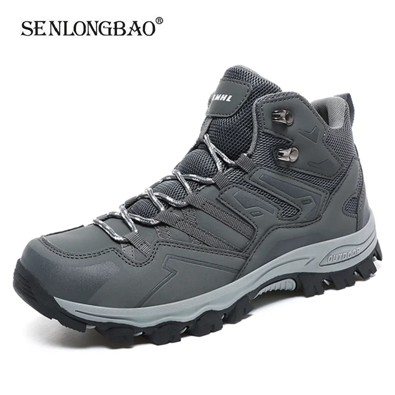 

Размера плюс парные походные ботинки для улицы водонепроницаемые мужские ботинки модные треккинговые повседневные кроссовки Нескользящие прогулочные ботильоны