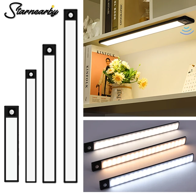 Luz Led Magnética Con Sensor De Movimiento Para Debajo Del Armario Y  Cocina, Iluminación Nocturna - Luces Nocturnas - AliExpress