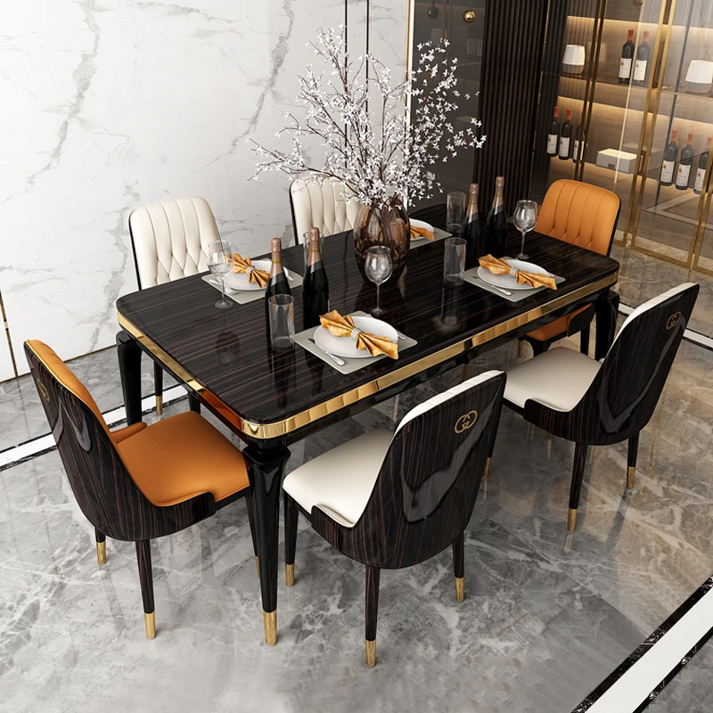 

Ergonomic Kitchen Dining Chairs Office Balcony Relax Modern Dining Chairs PU Leather Wedding Silla Comedor Furniture BL50CY