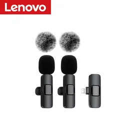 Compact Wireless Lavalier Microphone for Streaming and Recording (1in2 For Lighting)