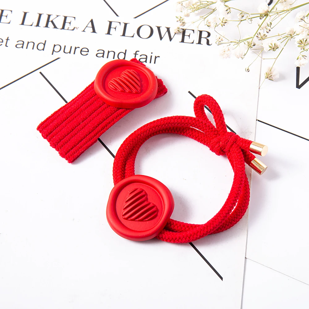 Bow Hair Clips Barrettes Button Girls Sweet Hairpins Knot Fashion Elastic Ponytail Headbands Hair Accessories Kid ​For Headdress headbands for women Hair Accessories