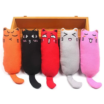 Rustle Sound Catnip Toy Cats Products for Pets Cute Cat Toys for Kitten Teeth Grinding Cat Plush Thumb Pillow Pet Accessories 2