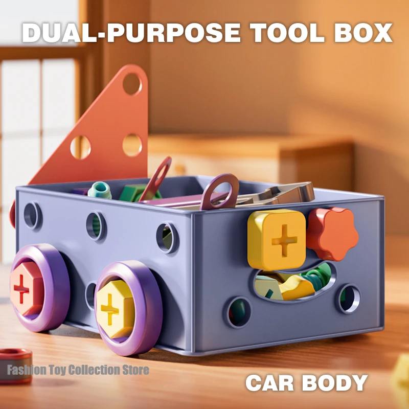 Variable DIY Screw Repair Kit Toys For Children Nut Disassembly Assembly Tools Set Creative 3D Puzzle Educational Toys Kids Gift assemble toy