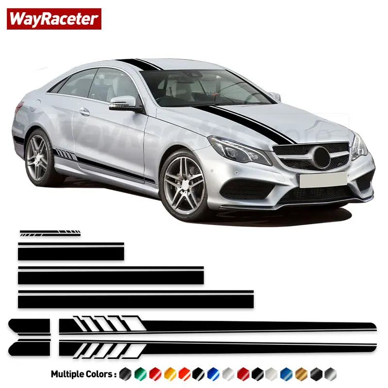 Edition 1 Stripes Sticker Door Side Hood Bonnet Roof Tail Vinyl Decal For Mercedes  Benz W212 S212 A207 C207 E Class E63 AMG - AliExpress