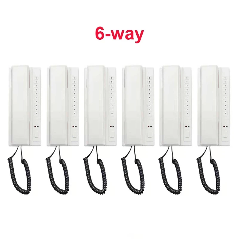 

New Arrival Digital wireless interphone 6-way audio-2.4Ghz wireless indoor intercom system ,99 handsets extendable in stock