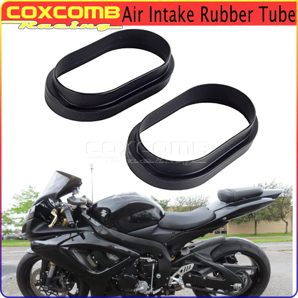 

2 шт., резиновая воздухозаборная трубка для Мотоцикла Suzuki GSXR 600 750 2006-2010 GSX-R1000 2005-08