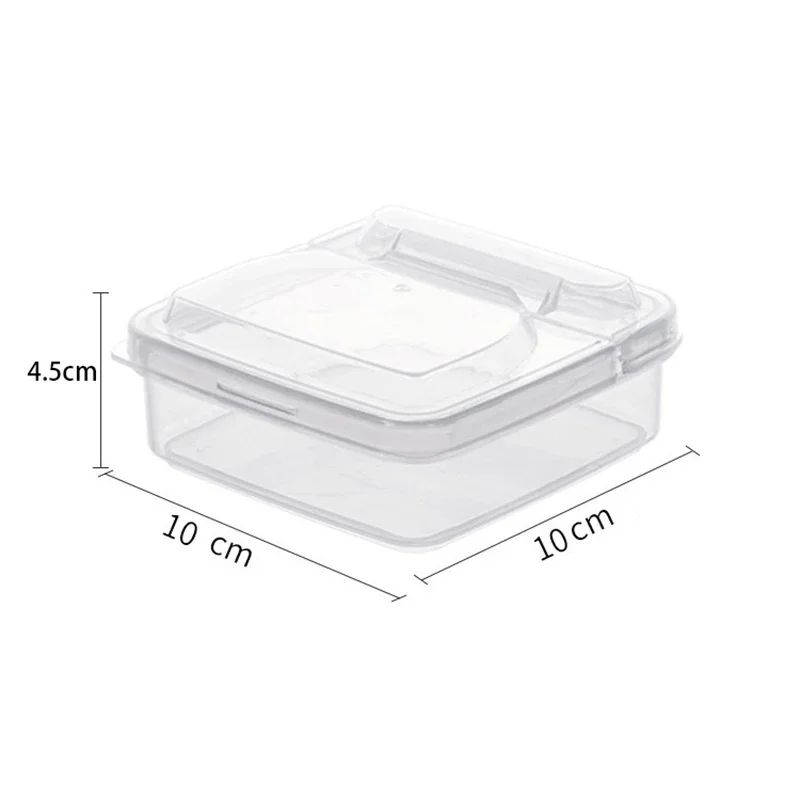 2pcs Convenient Serving Tray for Butter and Cheese, Transparent Lid Food Container with Egg Yolk Dessert Packaging Box