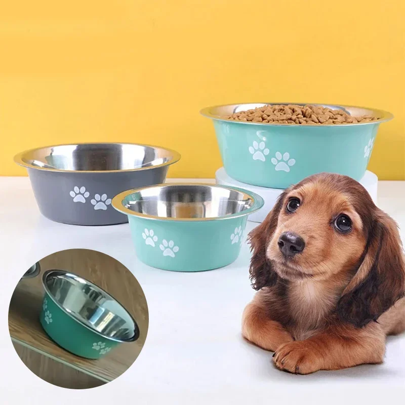 

Non-slip Dog Bowls For Small Medium Large Dog Feeder Bowls And Drinkers Stainless Steel Pet Feeders Pets Dogs Accessories