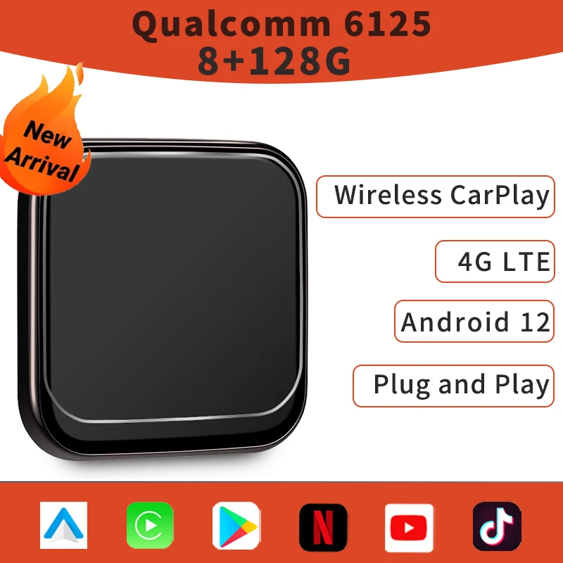 CarPlay AI Box Android 12 System Zlink Applepie Android Auto Wireless
