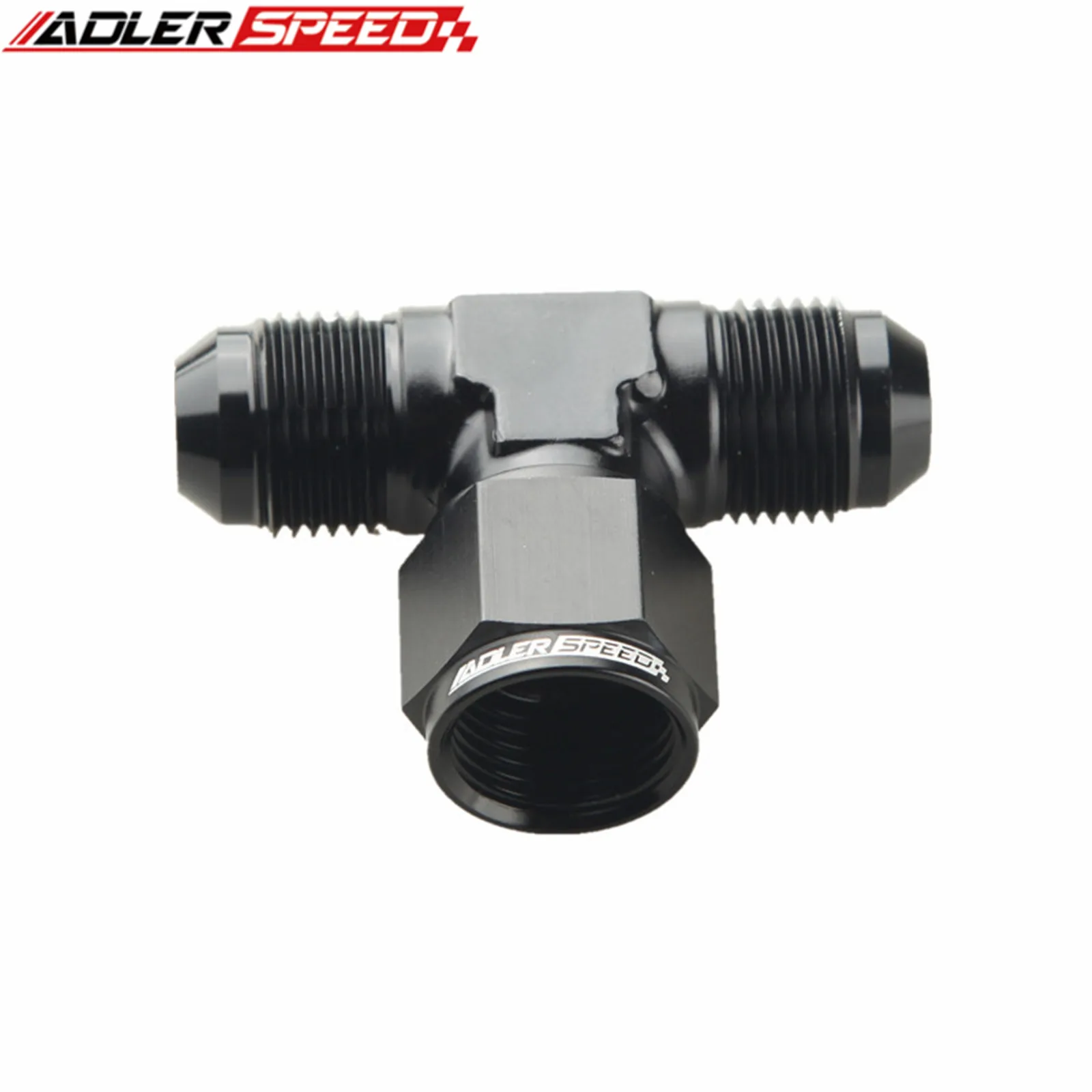 AN4 AN6 AN8 AN10 AN12 Male To AN Female Tee T-piece Fitting Adapter Aluminum Swivel Hose End Fitting Pipe Straight Adapter Fitting