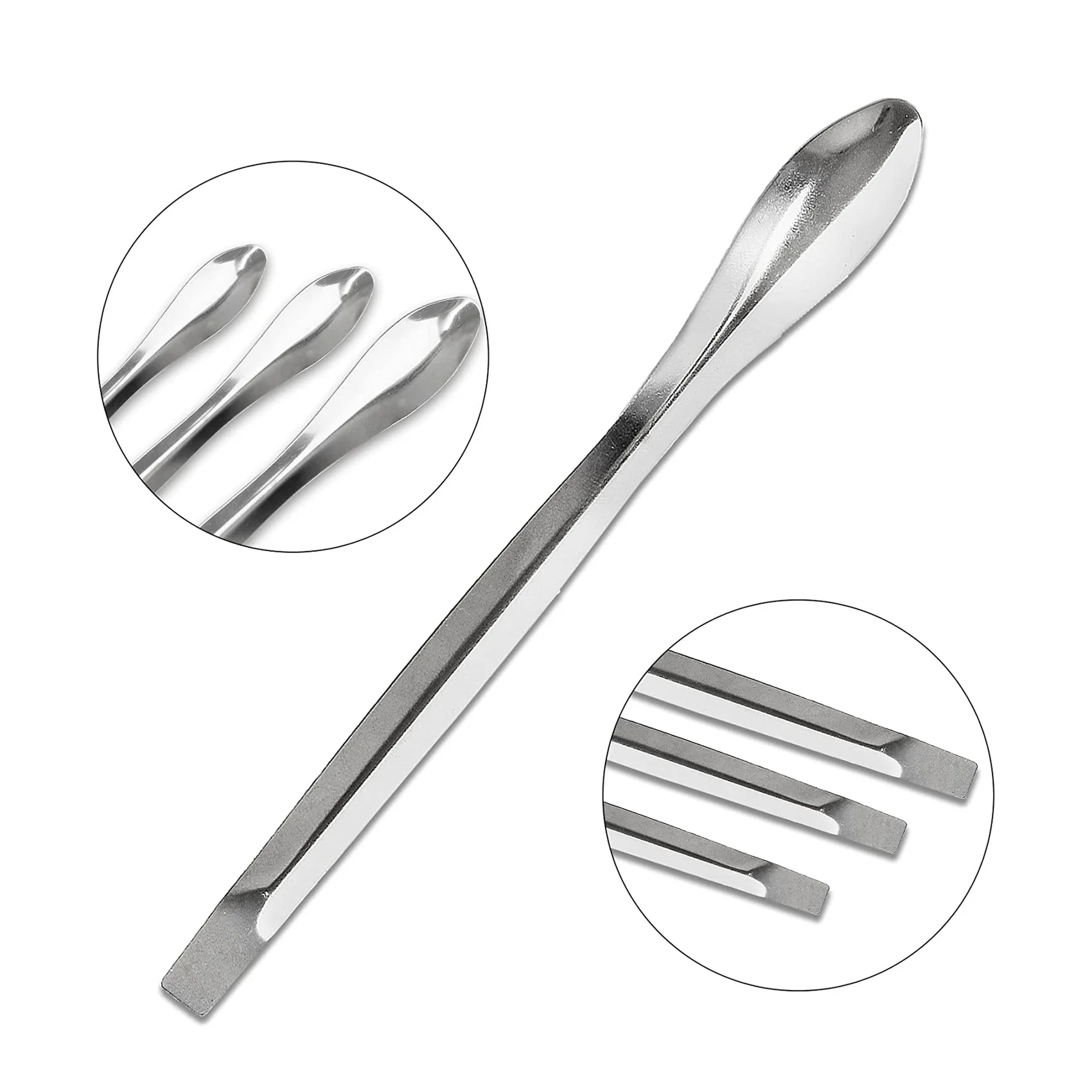 Lab Spatula Stainless Steel 15 PCS Lab Spoon Micro-Scoop Laboratory Tiny Spoon for Reagent Sampling Mixing
