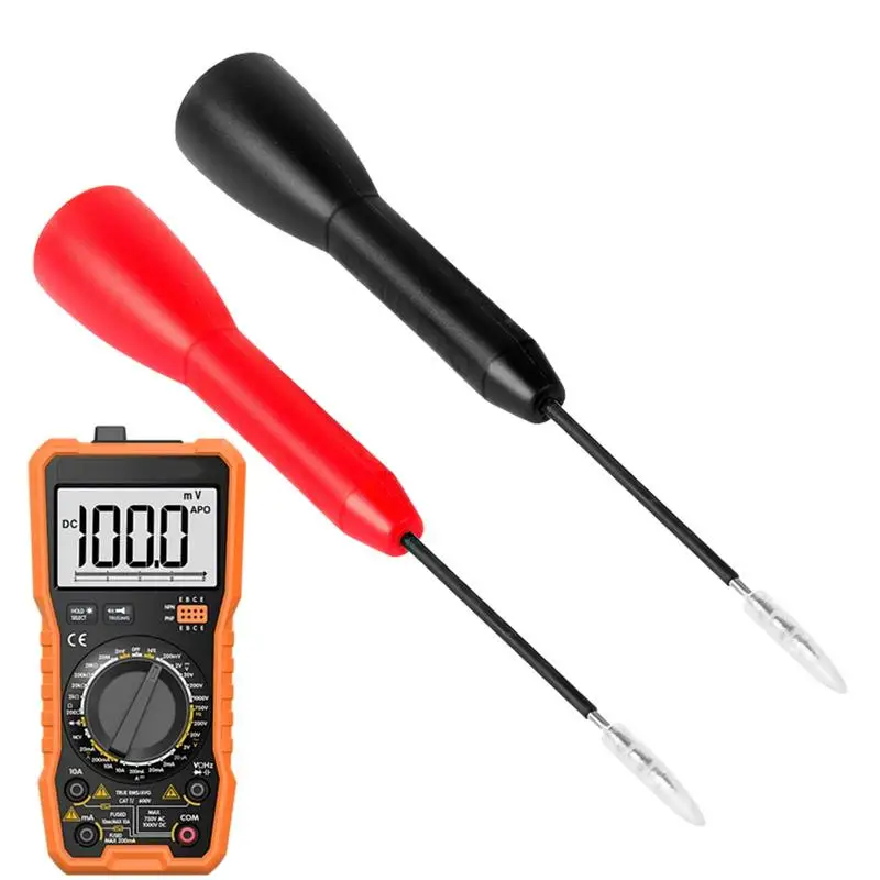 

Multimeter Test Probe Car Insulation Wire Piercing Probes 1mm Test Probe Pins 2pcs Super Tip Multimeter Probes Diagnostic Tools