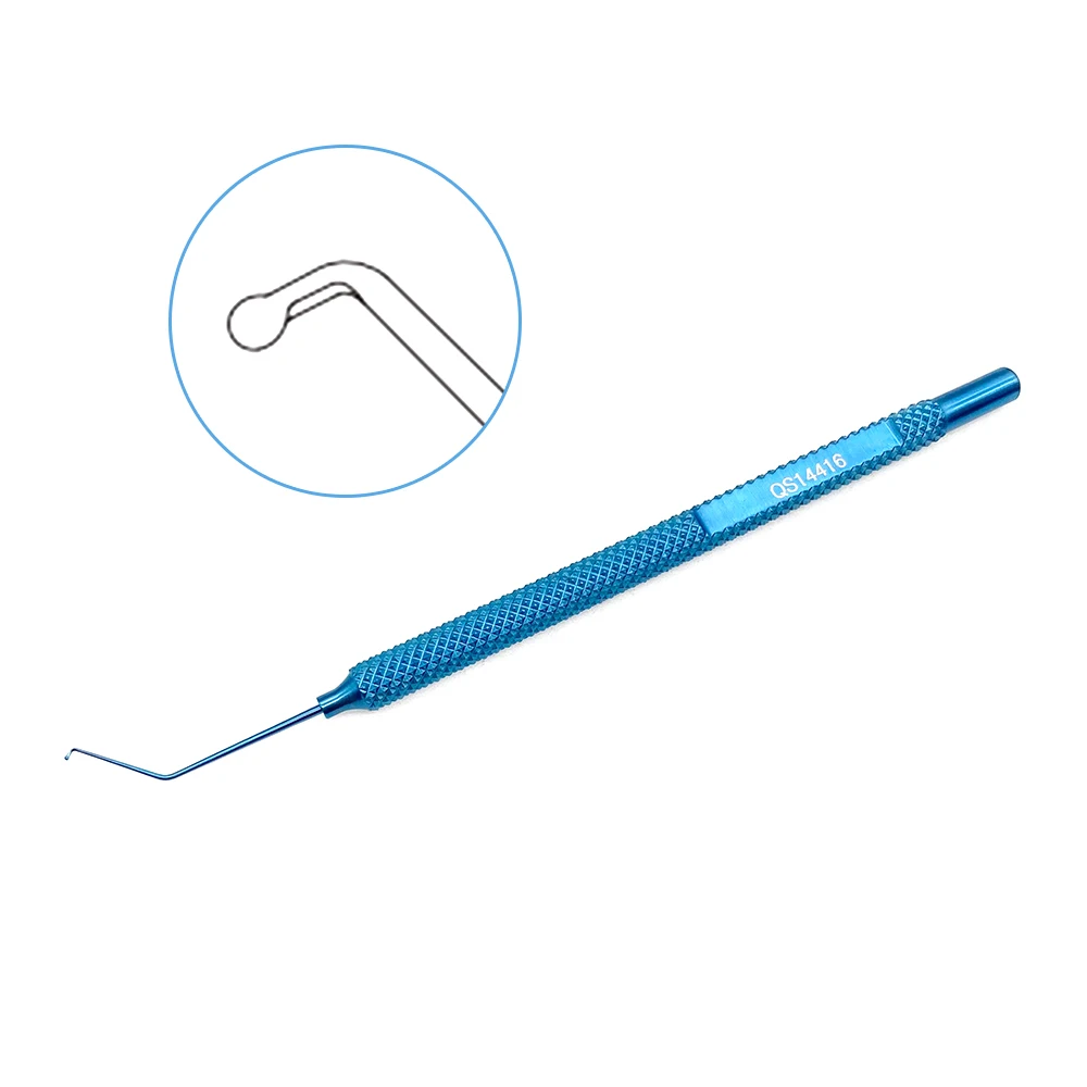 

Phaco измельчитель крючок титановый офтальмологический хирургический инструмент двойные инструменты для век 115 мм