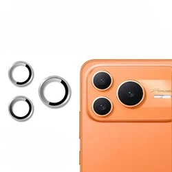 Lens Protective Film with Metal Ring Camera Protector for Honor Power 2 (Silver)