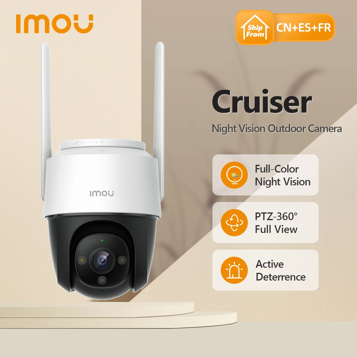 2mp/4mp a todo color Wi-fi Cámara Ptz al aire libre Ip66 Audio visión  nocturna detección-cámara Ip-Aliexpress