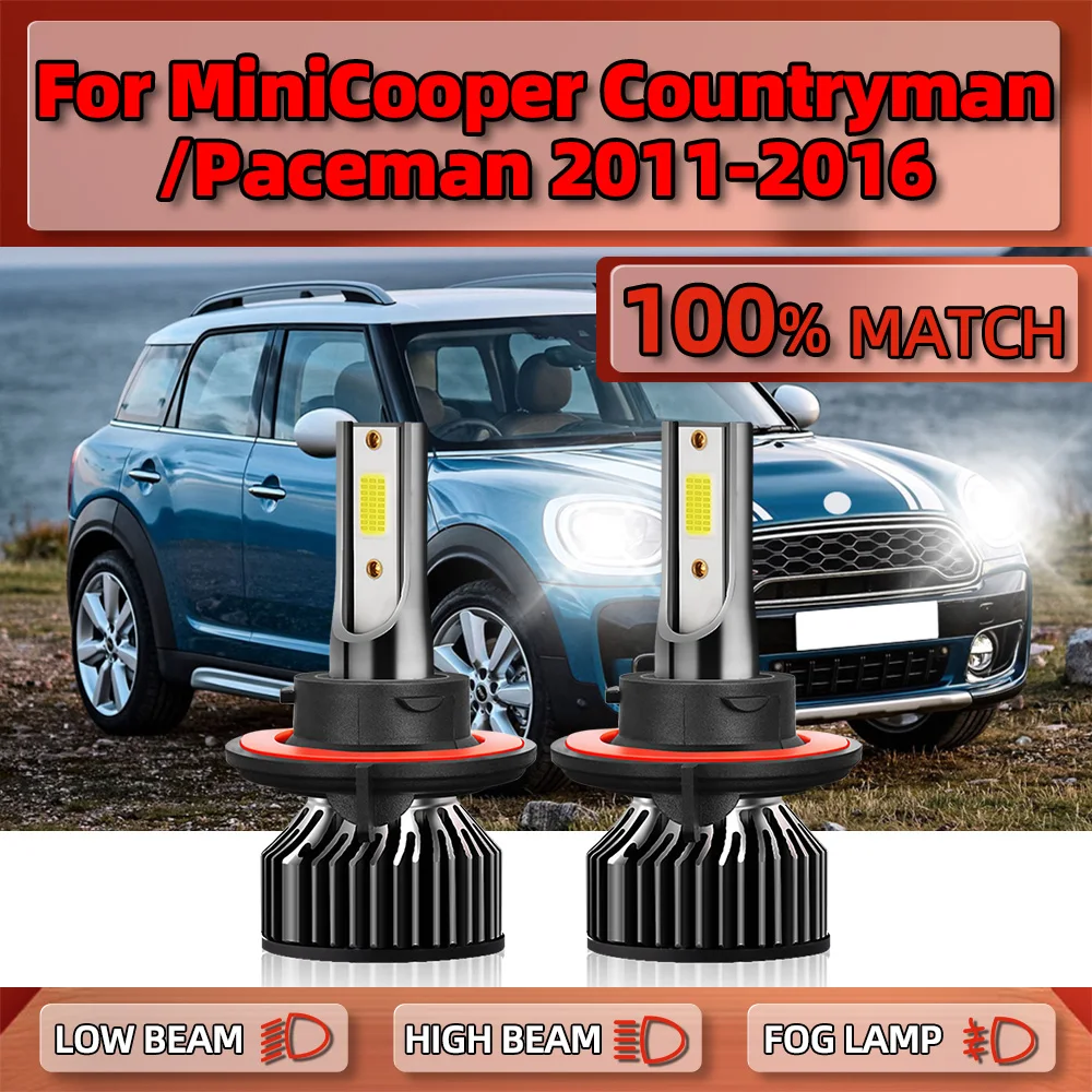 

LED Headlight Bulbs 120W 20000LM Auto Lamp 6000K 12V Car Light For Mini Cooper Countryman/Paceman 2011 2012 2013 2014 2015 2016