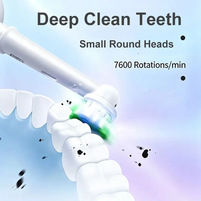 Advanced Oral B Electric Toothbrush with 3D Whitening and Extra Brush Heads