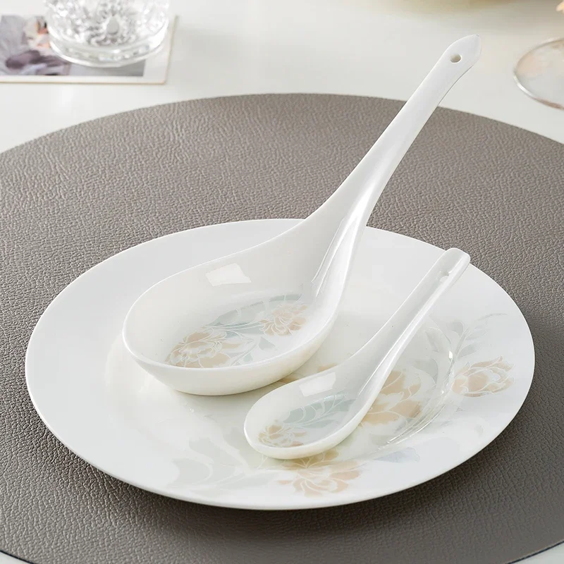 

Tableware Ceramic Underglaze Small Spoon Household Plant Flower Printing and Dyeing Exquisite Simple Modern Desktop Decoration