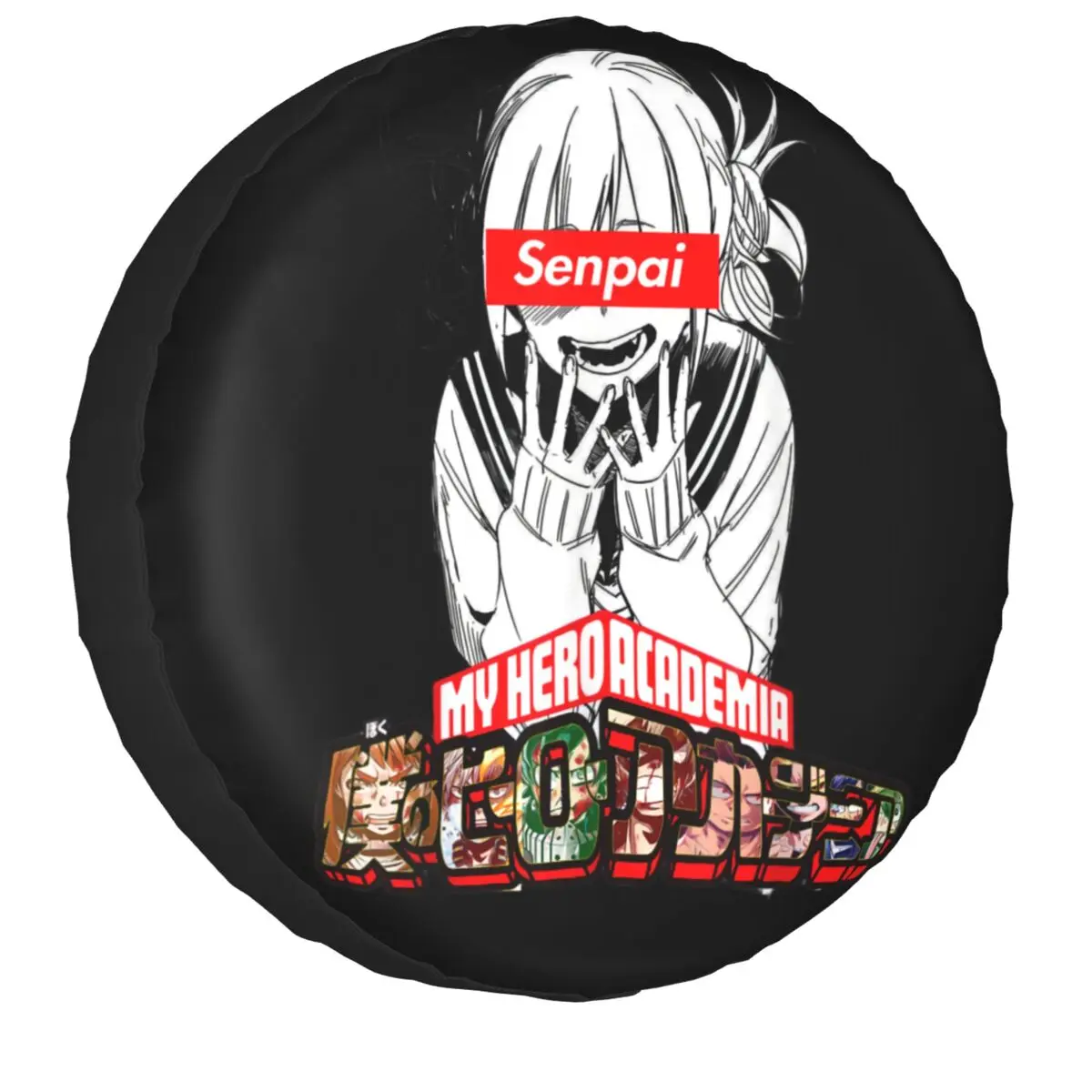 

Boku No Hero Academia Himiko Toga Spare Wheel Tire Cover Anime Girl Waifu For Jeep Trailer Vehicle Accessories 14" 15" 16" 17"